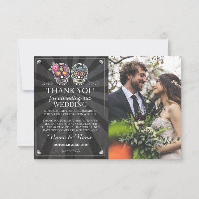 Halloween, Cartão com fotos Gótico (Frente)