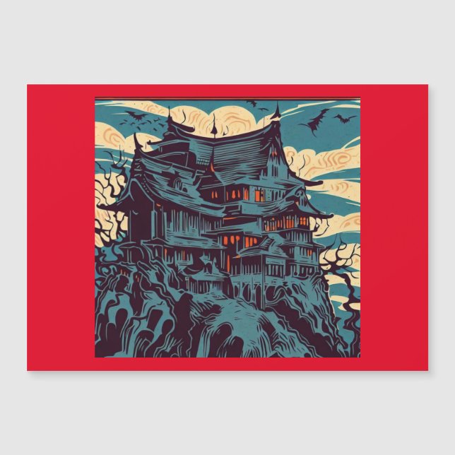 Halloween - Castelo Assombrado Woodcut 2 (Frente)
