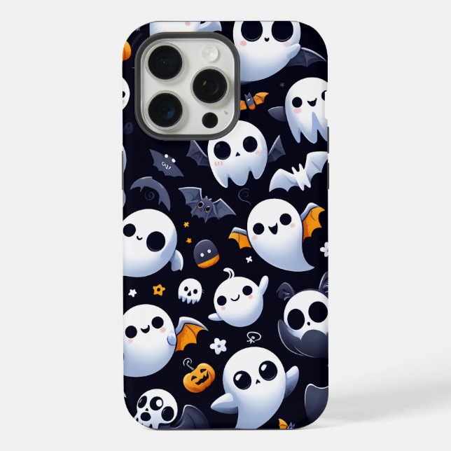 Halloween com fantasma fofo (Verso)
