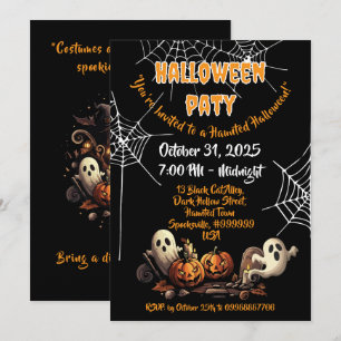 👻 Halloween 🎃 Convites de Halloween de Halloween