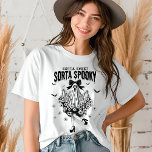 Halloween Coquette Funny Spooky Ghost<br><div class="desc">A Coqueta Halloween Engraçado Spooky Ghost Tri-Blend Shirt apresenta o texto "Sorta Doce Sorta Spooky" na tipografia moderna com um fantasma vestindo um arco e um vestido com flores. Perfeito para festas de Halloween e comemorações. Criado pelo Evco Studio www.zazzle.com/store/evcostudio</div>