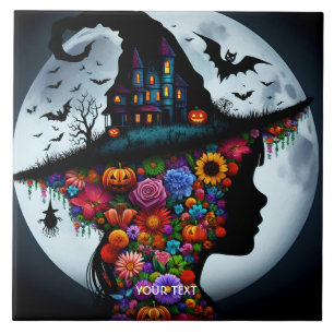 Halloween de bruxa de bruxa fantástica