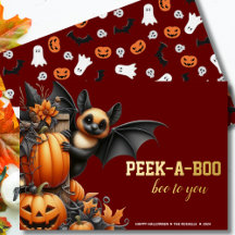 Halloween de Peek-a-Boo Bat