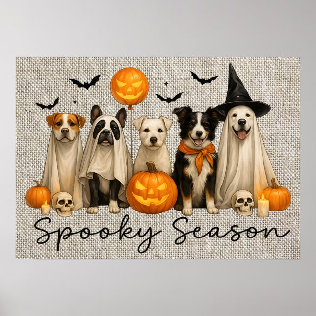 Halloween Dogs Poster (Frente)