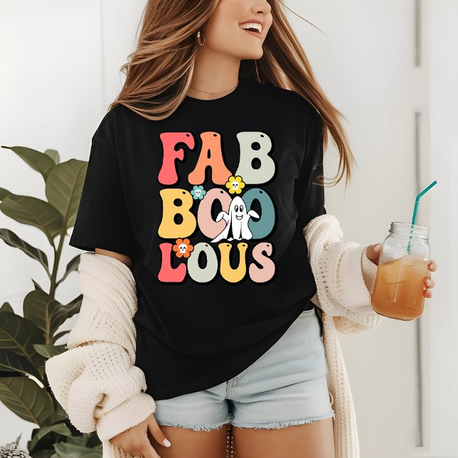 Halloween Fabooloso Fantasma Retro Groovy Engraçad (Criador carregado)