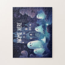 Halloween Fantasmas Personalizados Quebra-cabeça