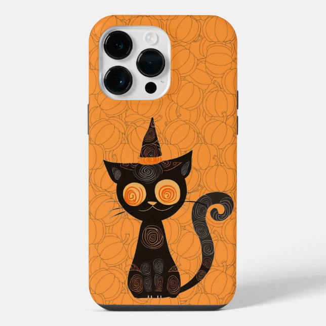 Halloween/gato/abóbora/queda (Verso)