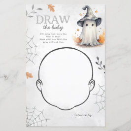 Halloween Ghost Desenhar Jogo do Chá de fraldas