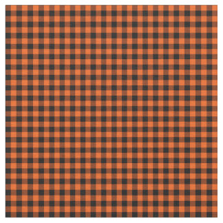 Halloween Gingham 01-Orange-Black Tecido