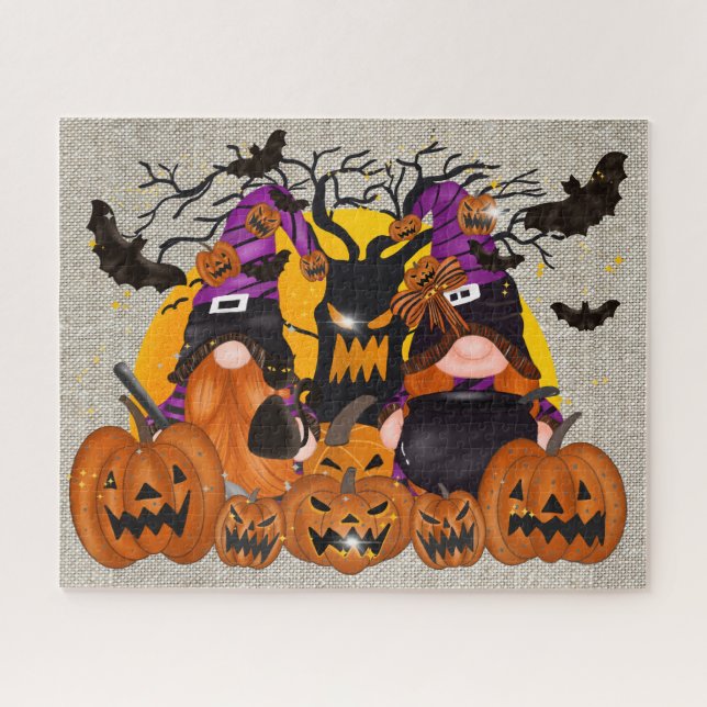 Halloween Gnomos Quebra-cabeça (Horizontal)