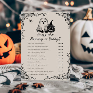 Halloween Gótico Vintage Adivinhe Quem é Mamãe ou