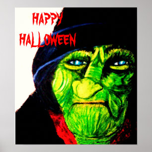 HALLOWEEN GREEN WITCH poster