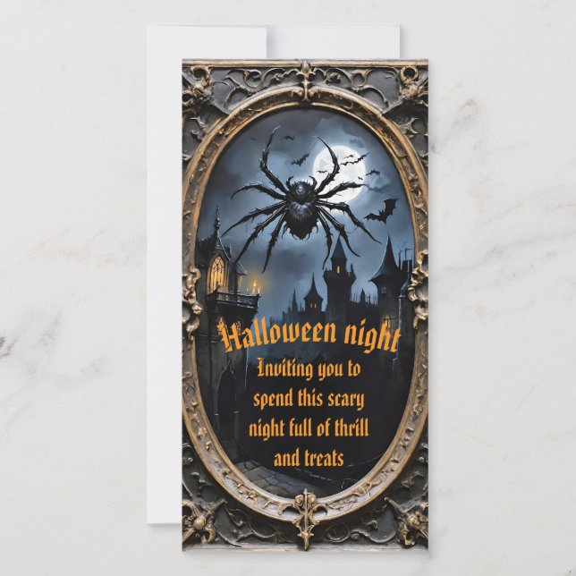 Halloween Invitation cards (Frente)