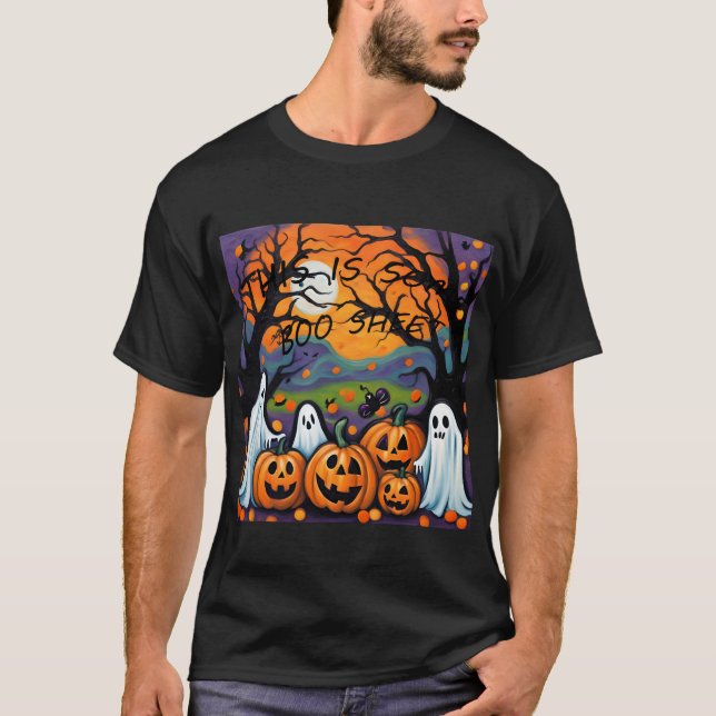 Halloween Isto é uma camiseta de boo Sheet (Frente)