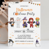 Halloween Kids Costume Convite de festas