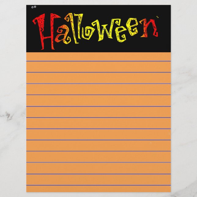 Halloween Letterhead (Frente)