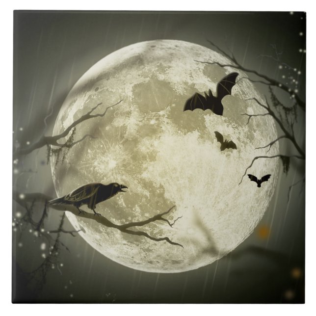 Halloween Moon Spooky Crows (Frente)