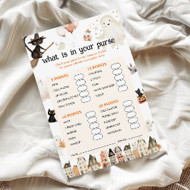 Halloween O Que Está No Seu Jogo De Chá de fraldas