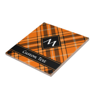 Halloween Orange Tartan