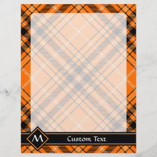 Halloween Orange Tartan