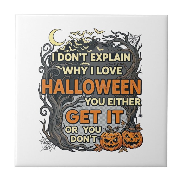 Halloween Pegue-o Árvore Abóbora Morcegos Teia de  (Frente)