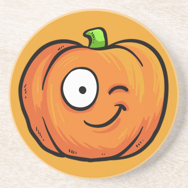 Halloween Pumpkins arenito porta copos 2 a (Frente)