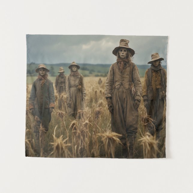 Halloween Scarecrow Tapeçaria (Frente (Horizontal))