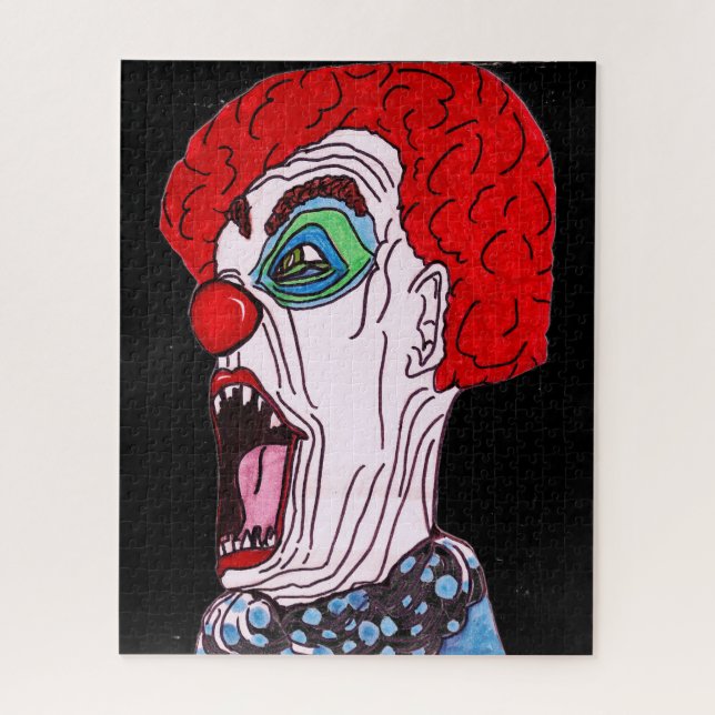 HALLOWEEN SCARY CLOWN quebra-cabeça (Vertical)