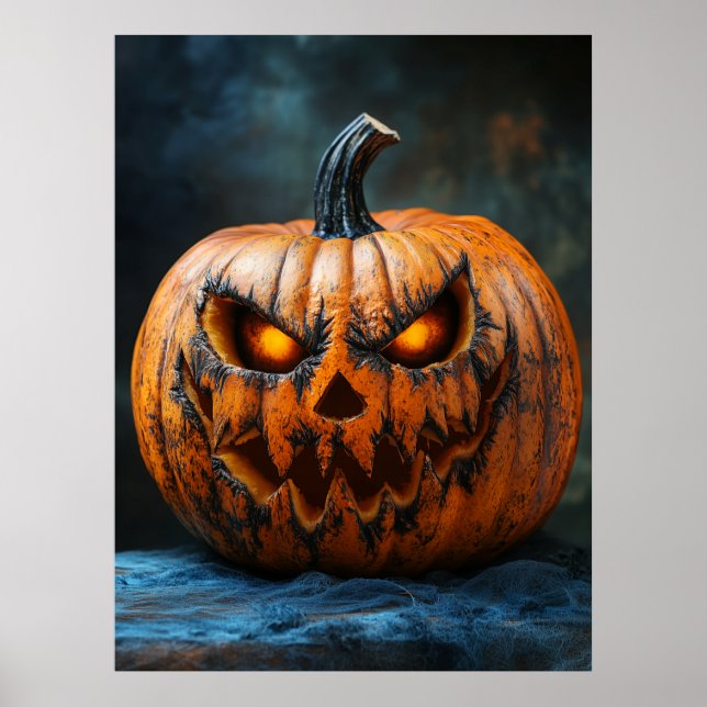 Halloween Scary Pumpkin Poster (Frente)