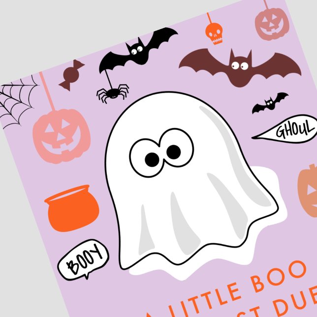 Halloween Sexo revela convite Ghost Purple (Halloween-Gender-reveal-invitation-Ghost-Purple-1)
