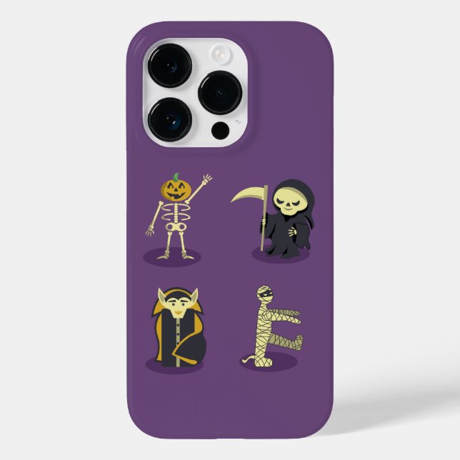 Halloween Skeleton Dracula Mummy Grim Reaper (Verso)