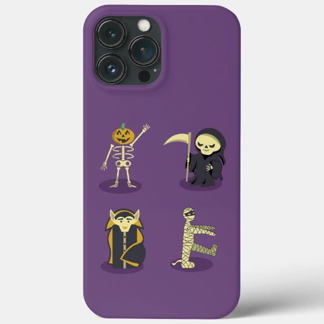 Halloween Skeleton Dracula Mummy Grim Reaper (Verso)