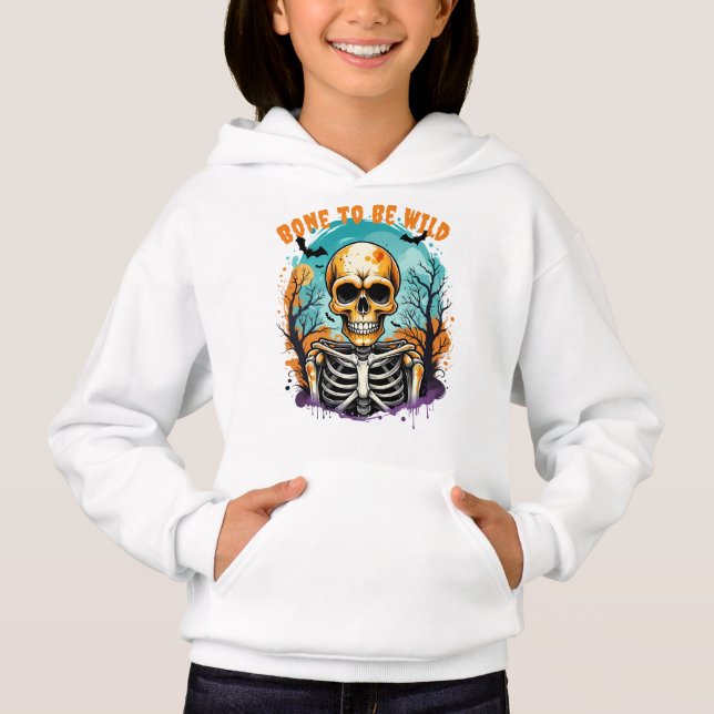 Halloween skeleton hoodie (Frente)