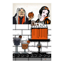 Halloween Snow Veneno branco e poster de bolo