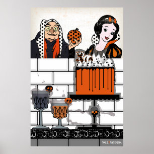 Halloween Snow Veneno branco e poster de bolo