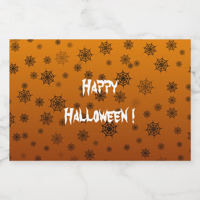 Halloween Spider Web (Rótulo Único)