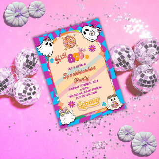 Halloween Spooky Groovy Convite de festas