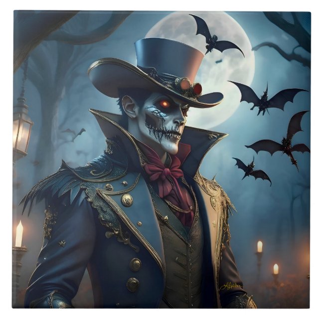 Halloween Steampunk Southern Gothic Zumbi (Frente)