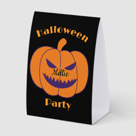Halloween Table Tent Paper Sign
