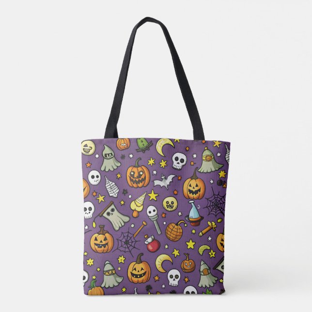 Halloween Themed Tote Bag 🎃 👻 🕸️ (Verso)