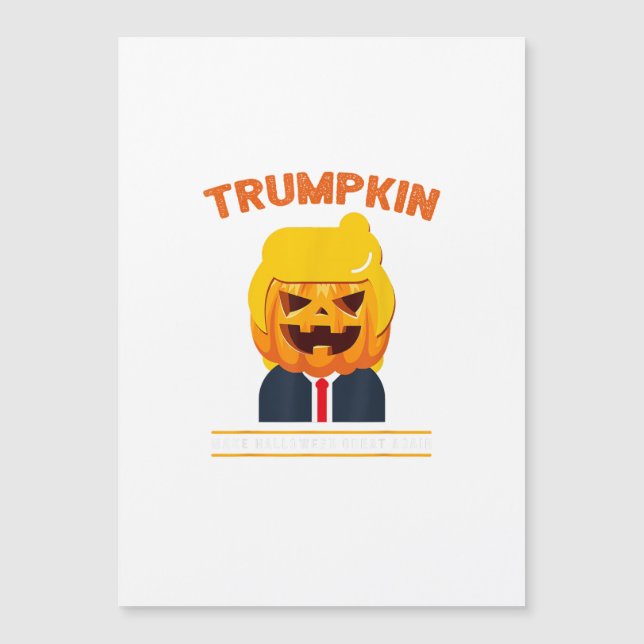 Halloween Trumpkin Engraçado Pumpkin Halloween (Frente)