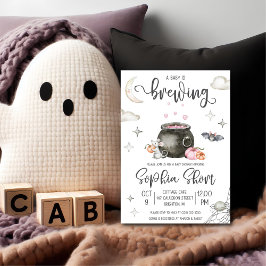 Halloween Um Bebê Está Fazendo Convite Ao Chá de f