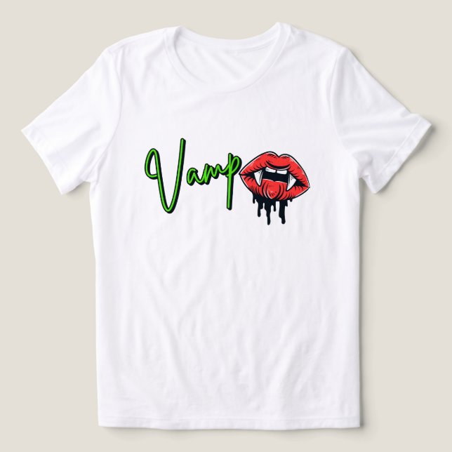 Halloween Vamp Shirt for Ladies (Design frontal)