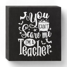 Halloween Você não pode me assustar Eu sou profess