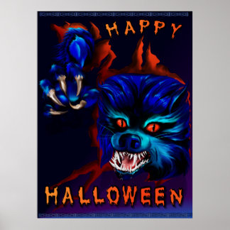 Halloween Werewolf Impressão