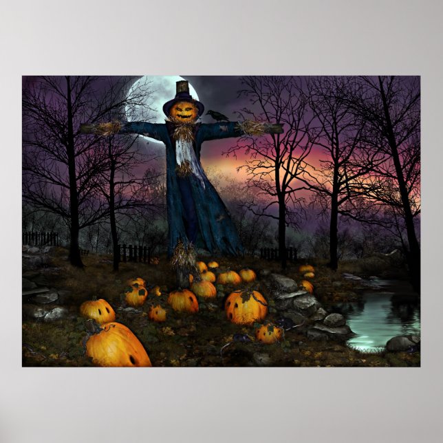 Halloweens Harvest - Poster do espantalho (Frente)