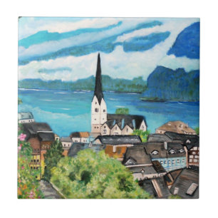Hallstatt, azulejo de Áustria