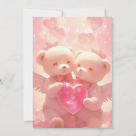 Halo do Amor: Convite para Casamento de Ursinho An