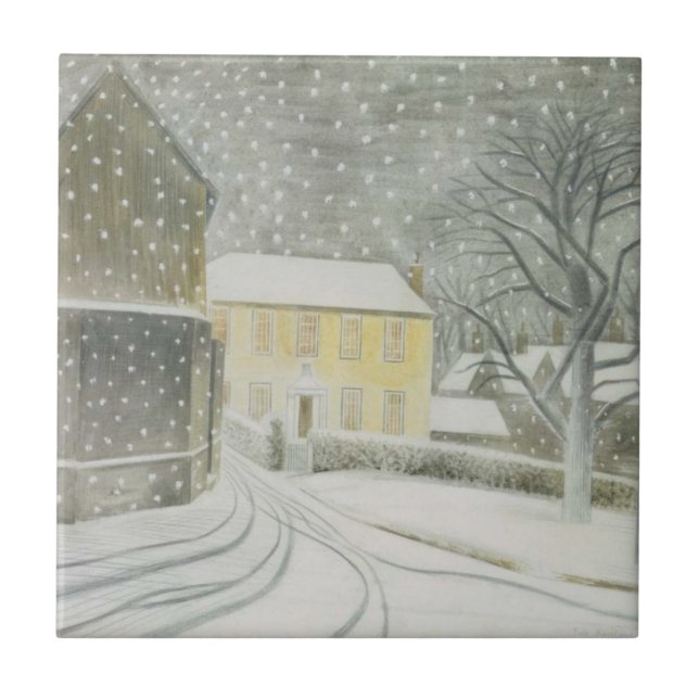 Halstead Road em Snow (por Eric Ravilious) (Frente)