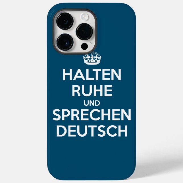 Halten Ruhe und Sprechen Deutsch (Verso)